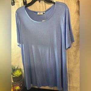 Kim Rogers Gray Short Sleeve Relaxed T-Shirt